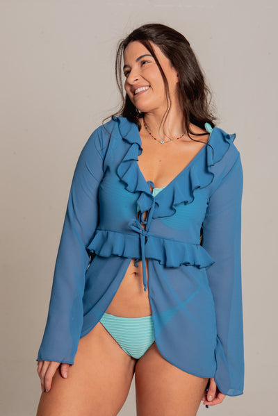 KIMONO COM BABADO